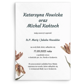 Zaproszenia ślubne Wild Nature - Motyw 1