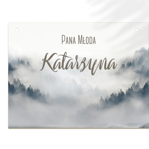 Zawieszka na krzesła - Prostokątna Forest - Motyw 5