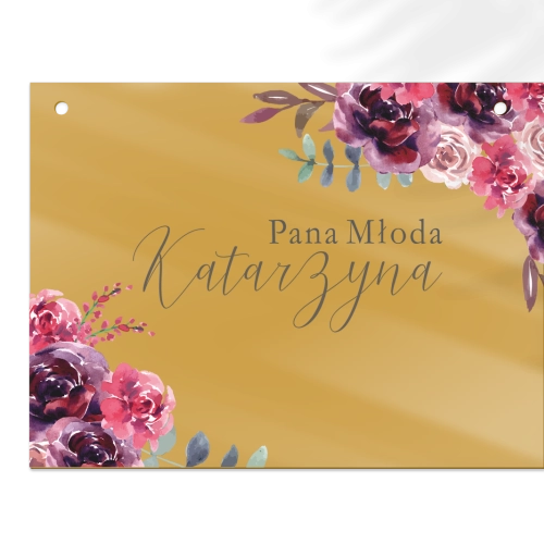 Zawieszka na krzesła - Prostokątna PasteLove Motyw 1