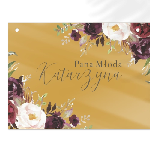 Zawieszka na krzesła - Prostokątna PasteLove Motyw 3