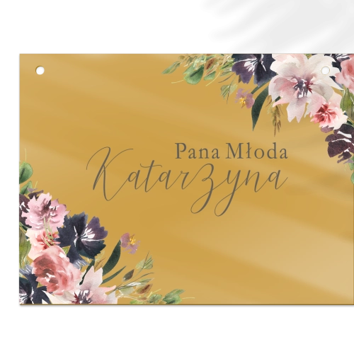 Zawieszka na krzesła - Prostokątna PasteLove Motyw 4