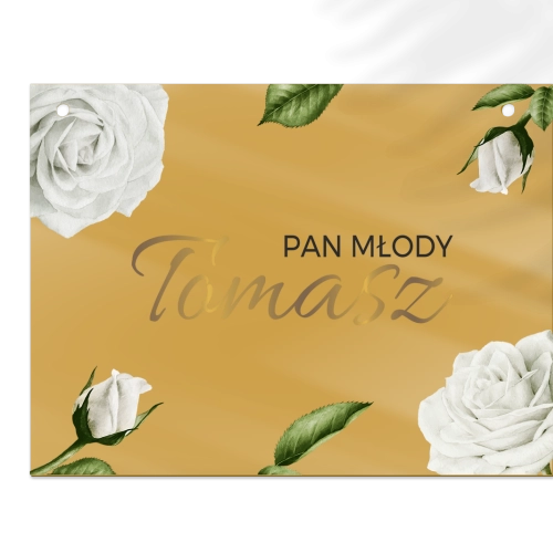 Zawieszka na krzesła - Prostokątna Dream Motyw 1