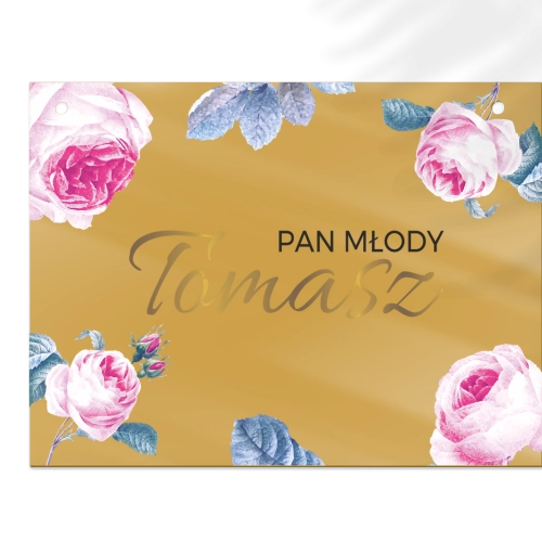 Zawieszka na krzesła - Prostokątna Dream Motyw 3