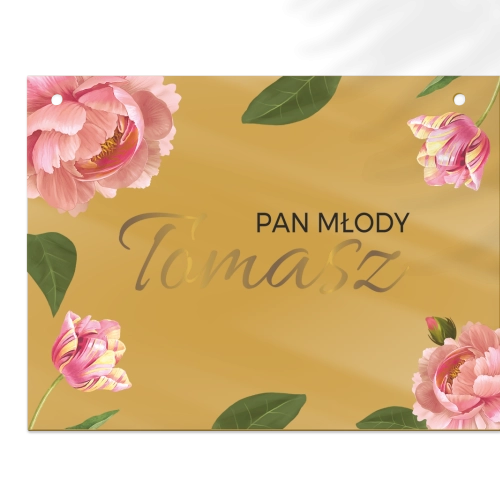 Zawieszka na krzesła - Prostokątna Dream Motyw 6