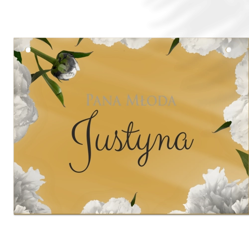 Zawieszka na krzesła - Prostokątna Soft Motyw 3