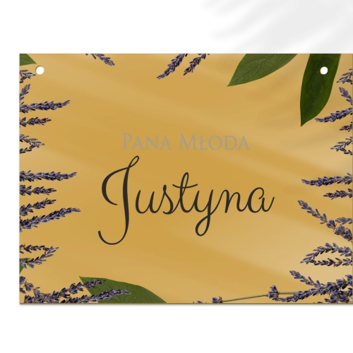 Zawieszka na krzesła - Prostokątna Soft Motyw 5