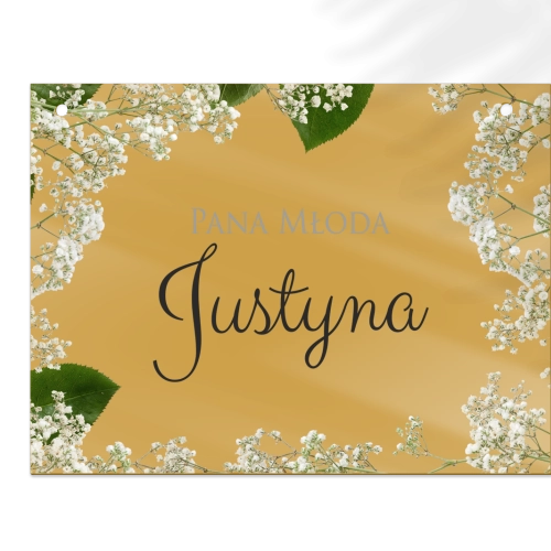 Zawieszka na krzesła - Prostokątna Soft Motyw 7