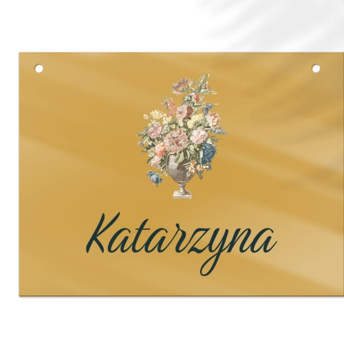 Zawieszka na krzesła - Prostokątna Rustic Summer Motyw 1