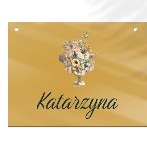 Zawieszka na krzesła - Prostokątna Rustic Summer Motyw 2