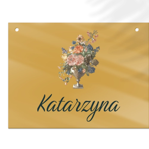 Zawieszka na krzesła - Prostokątna Rustic Summer Motyw 3