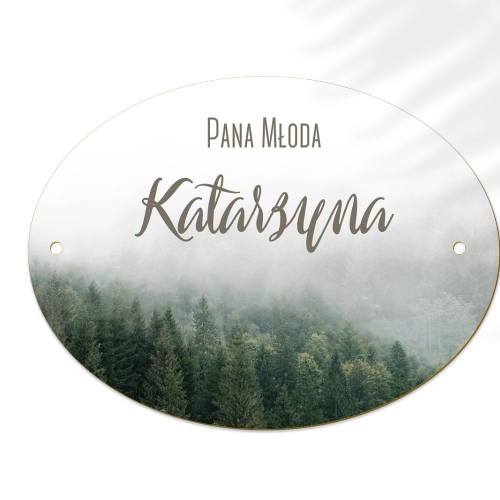 Zawieszka na krzesła - Owalna Forest - Motyw 2