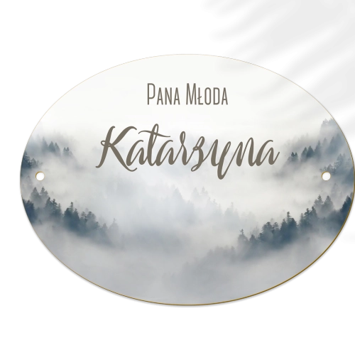 Zawieszka na krzesła - Owalna Forest - Motyw 5