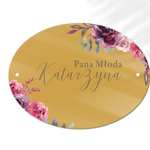 Zawieszka na krzesła - Owalna PasteLove Motyw 1