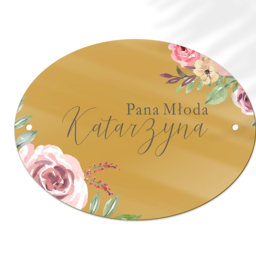 Zawieszka na krzesła - Owalna PasteLove Motyw 2