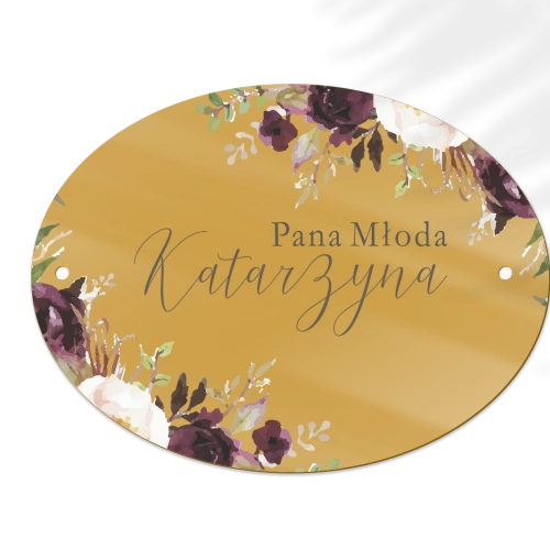 Zawieszka na krzesła - Owalna PasteLove Motyw 3