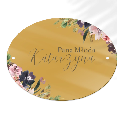 Zawieszka na krzesła - Owalna PasteLove Motyw 4