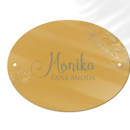 Zawieszka na krzesła - Owalna Fiori Motyw 2