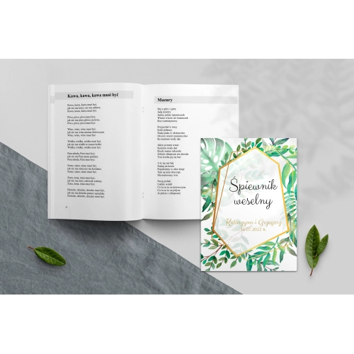 Śpiewnik Weselny - Flowers & Frame Motyw 2