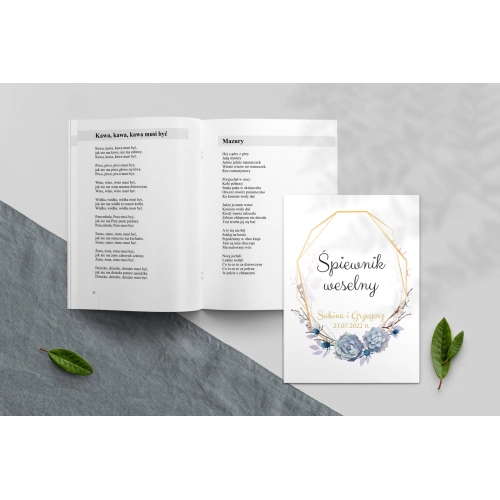 Śpiewnik Weselny - Flowers & Frame Motyw 6