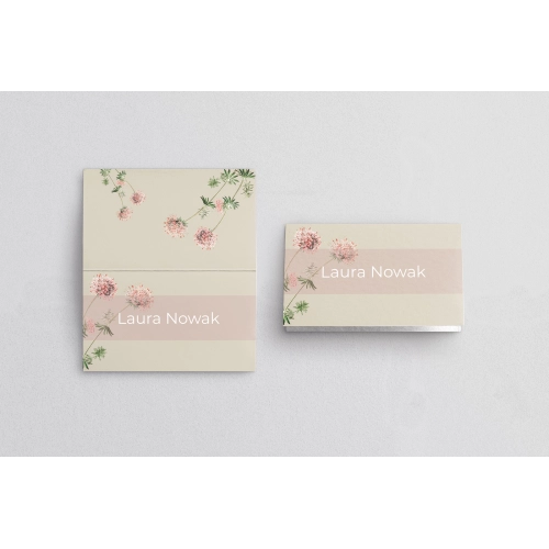 Winietki ślubne składane Botanic - Motyw 1