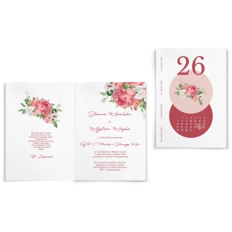 Zaproszenia ślubne Day - Składane motyw 2