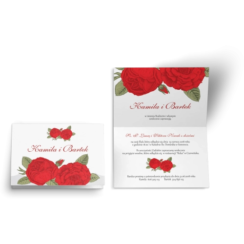 Zaproszenie ślubne Wiosenny Kwiat - Motyw 16