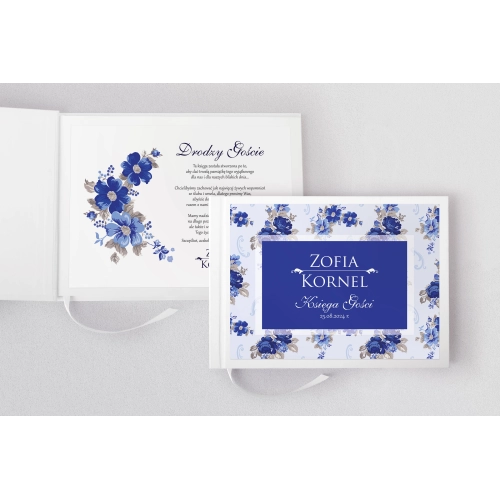 Księga Gości Weselnych Kwiatowe Pole Motyw 4