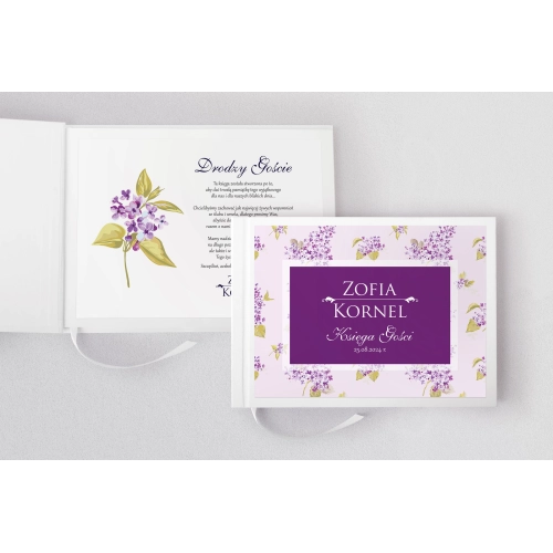 Księga Gości Weselnych Kwiatowe Pole Motyw 6
