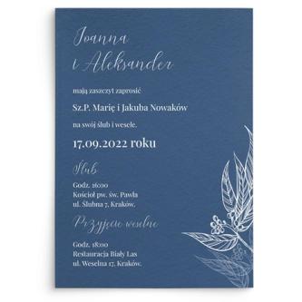 Zaproszenia ślubne Papers - Motyw 3