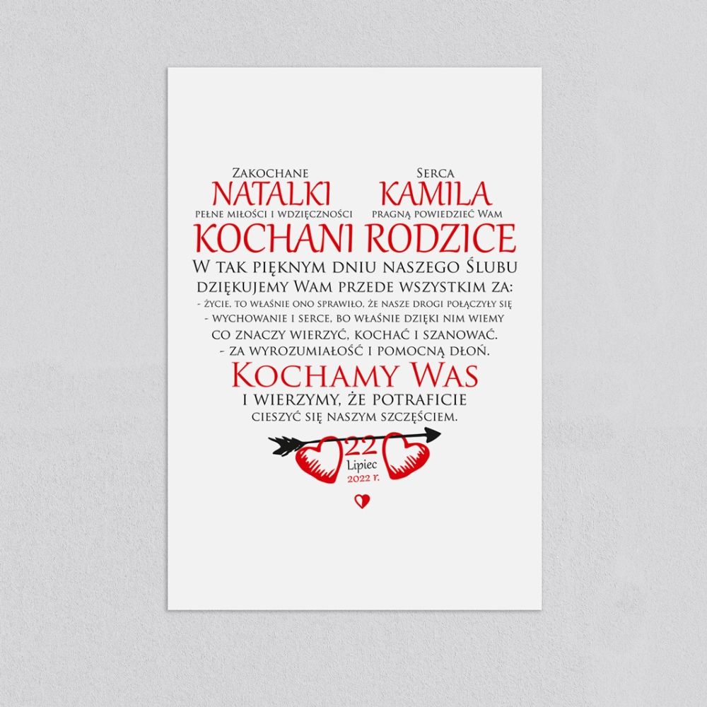 Obrazy z sercem - wzór 6