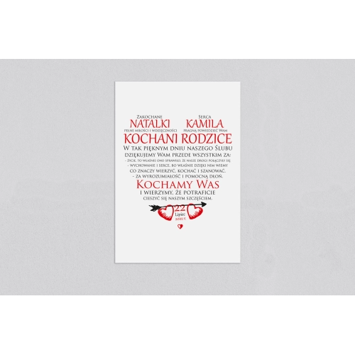 Obrazy z sercem - wzór 6