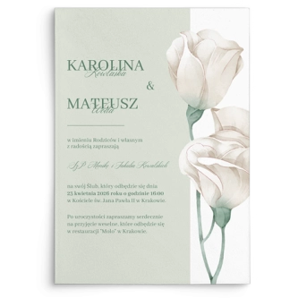 Zaproszenia ślubne Color Line - Motyw 2