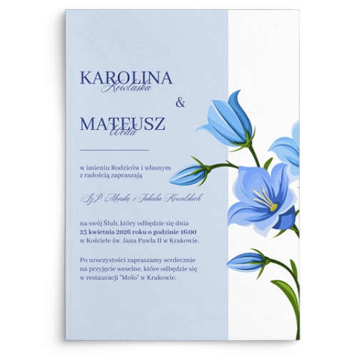 Zaproszenia ślubne Color Line - Motyw 3