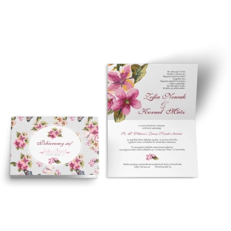 Zaproszenie ślubne Pobieramy się - Motyw 2