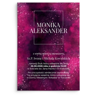 Zaproszenia ślubne Colors of the Sky - Motyw 2