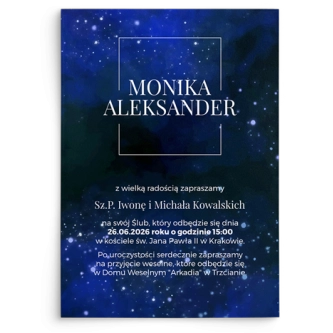 Zaproszenia ślubne Colors of the Sky - Motyw 3