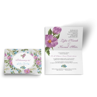 Zaproszenie ślubne Pobieramy się - Motyw 3