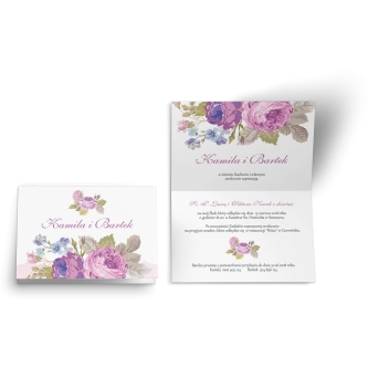 Zaproszenie ślubne Wiosenny Kwiat - Motyw 12