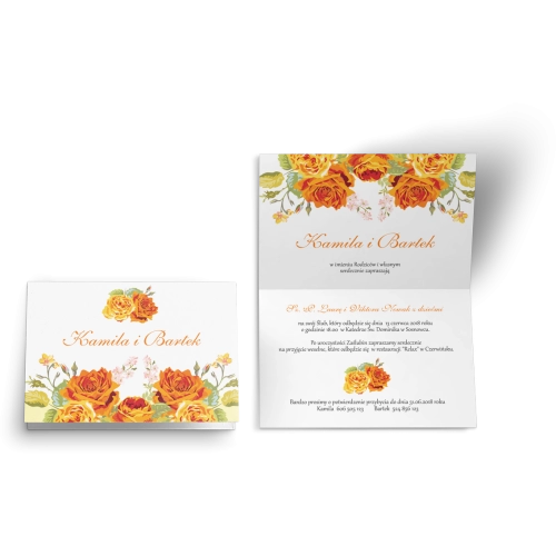 Zaproszenie ślubne Wiosenny Kwiat - Motyw 11