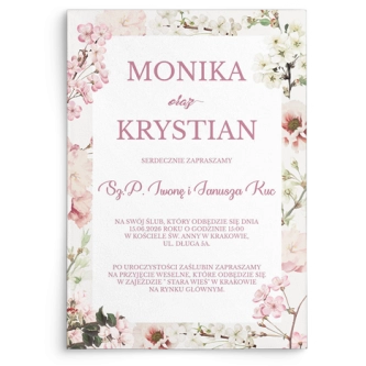 Zaproszenia ślubne Garden of Love - Motyw 1