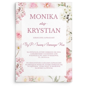 Zaproszenia ślubne Garden of Love - Motyw 2