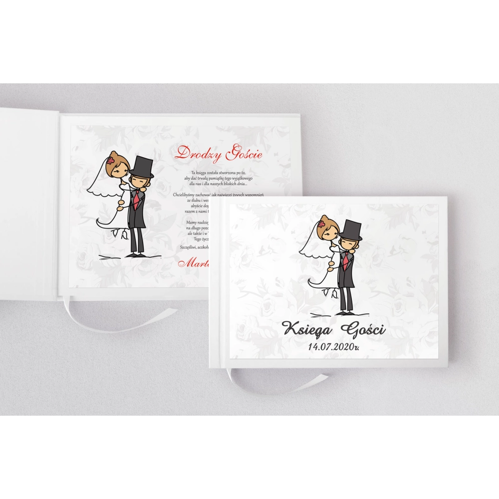 Księga Gości Weselnych Zakochani Motyw 6