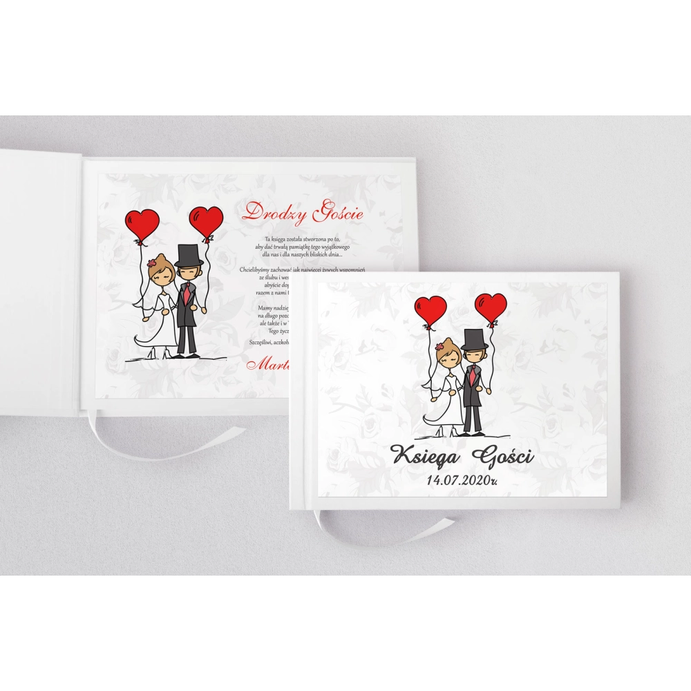 Księga Gości Weselnych Zakochani Motyw 7