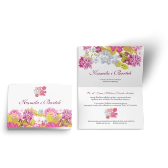 Zaproszenie ślubne Wiosenny Kwiat - Motyw 8