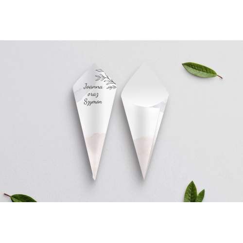 Rożek Weselny - Watercolor Wedding Motyw 2