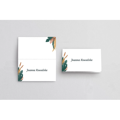 Winietki ślubne składane Boho wedding - Motyw 1