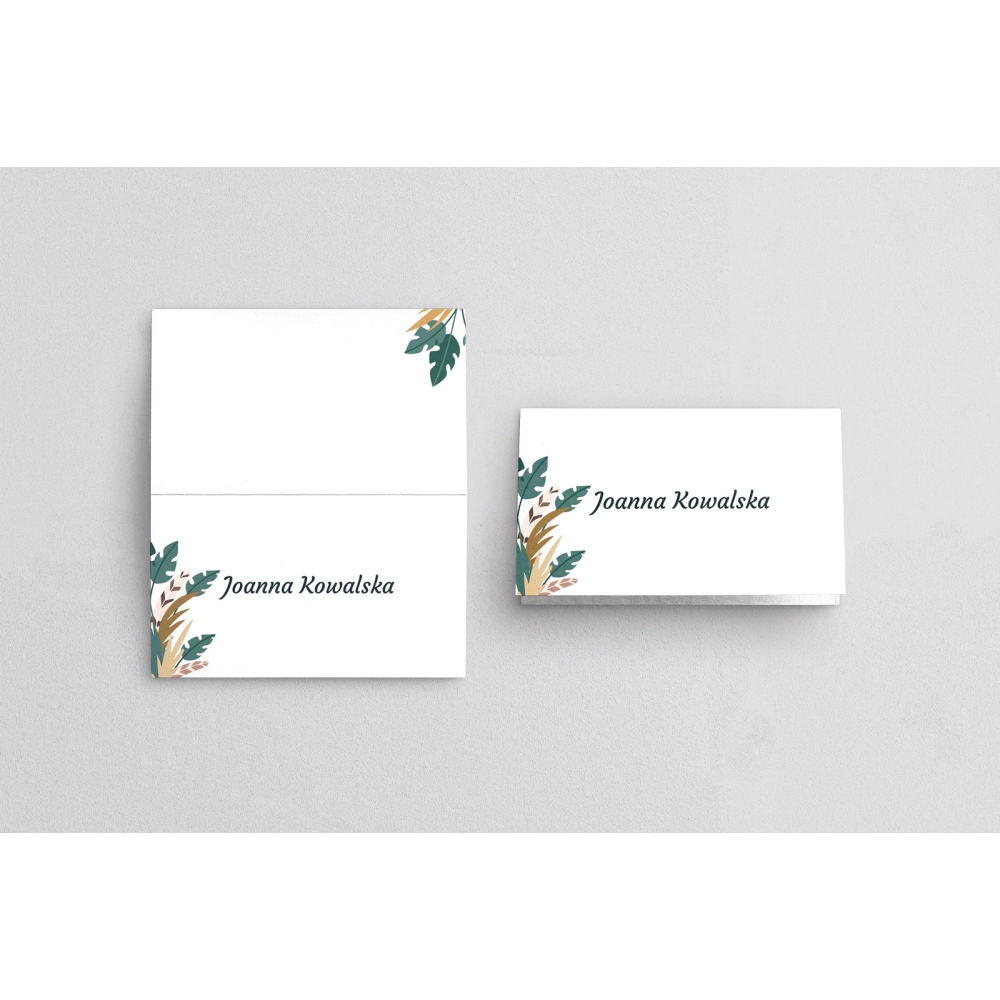 Winietki ślubne składane Boho wedding - Motyw 2