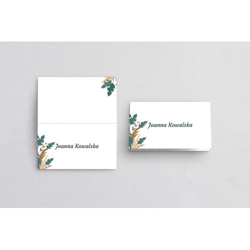 Winietki ślubne składane Boho wedding - Motyw 2