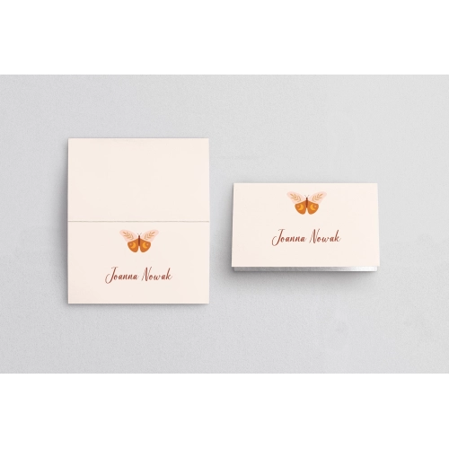 Winietki ślubne składane Butterflies - Motyw 1