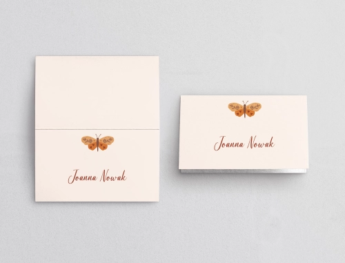 Winietki ślubne składane Butterflies - Motyw 4